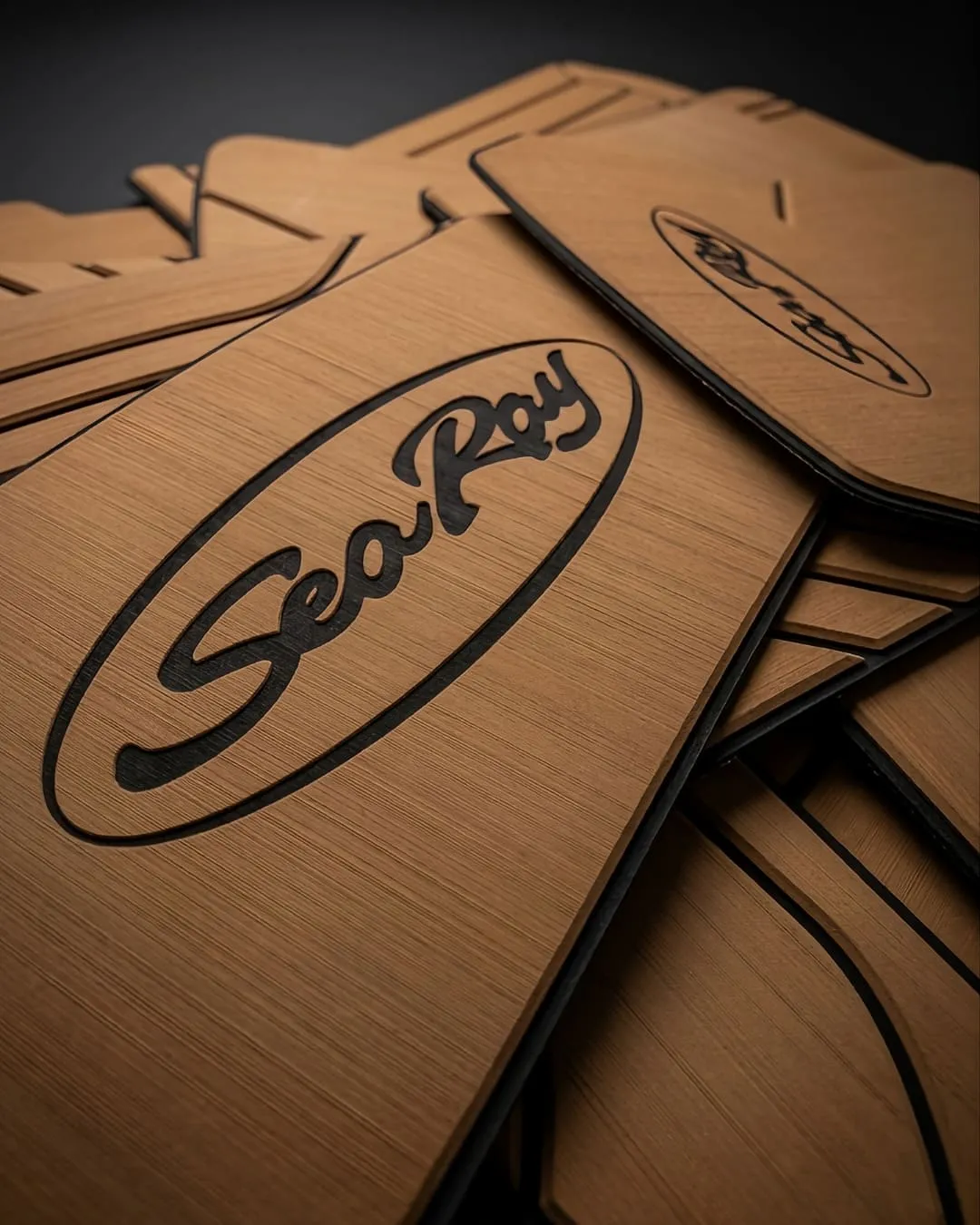 Engraving Sea Ray decking